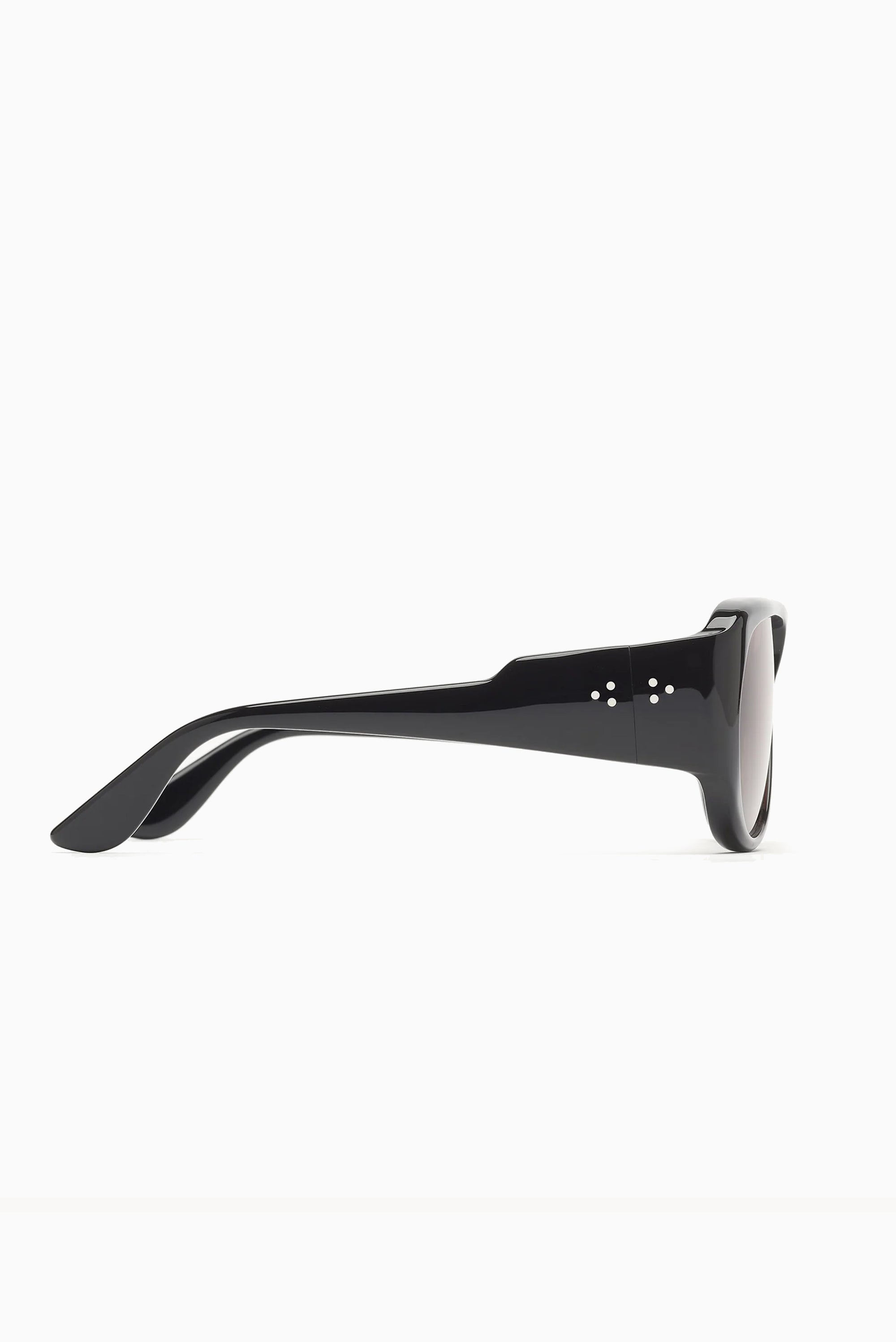 PORT TANGER Gambia Sunglasses - Black Acetate/Tobacco Lens