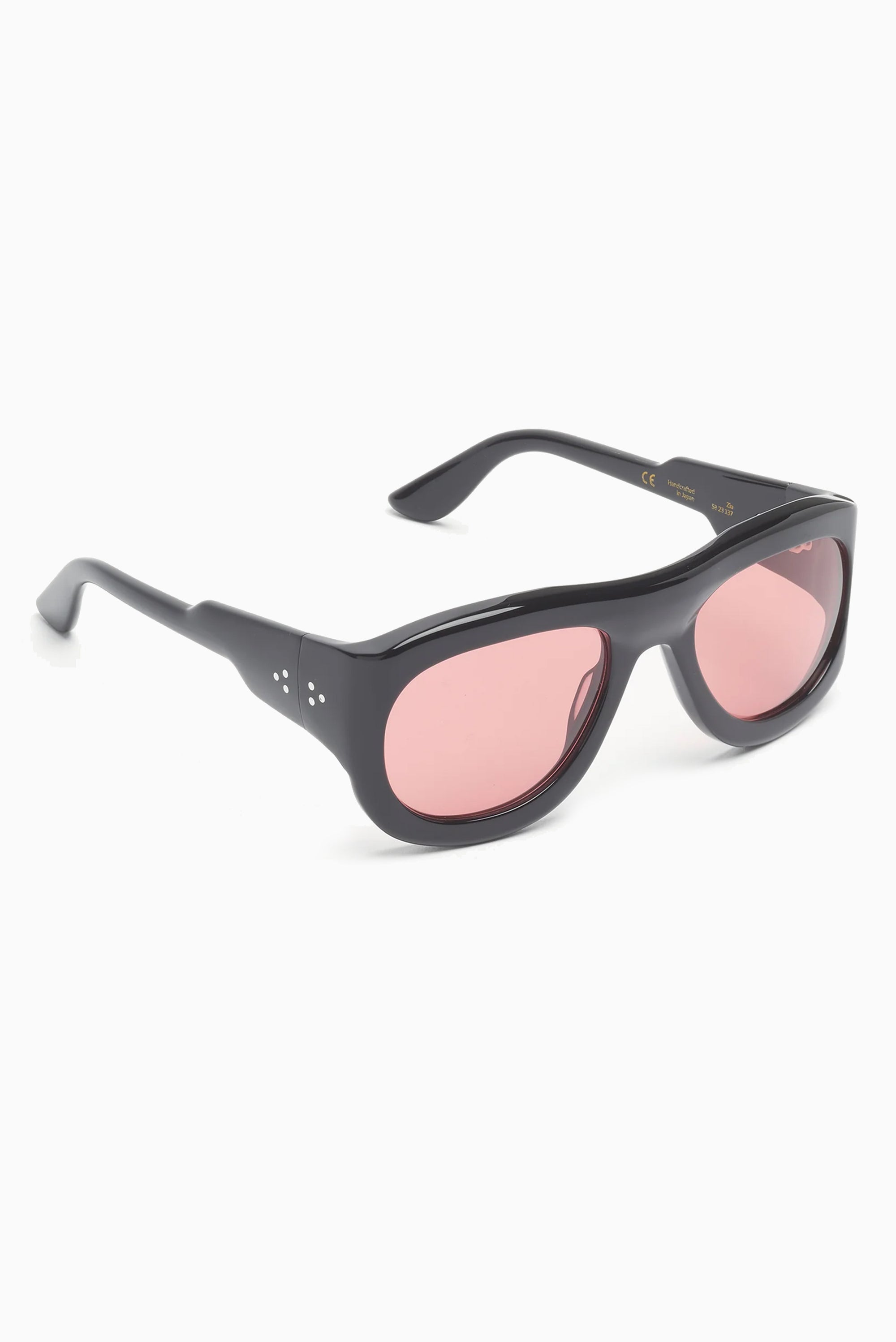 PORT TANGER Zia Sunglasses - Black Acetate/Wardi Lens