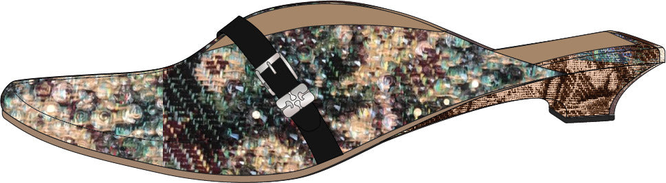 GANNI Sue Kitten Heel Mule - Jadeite