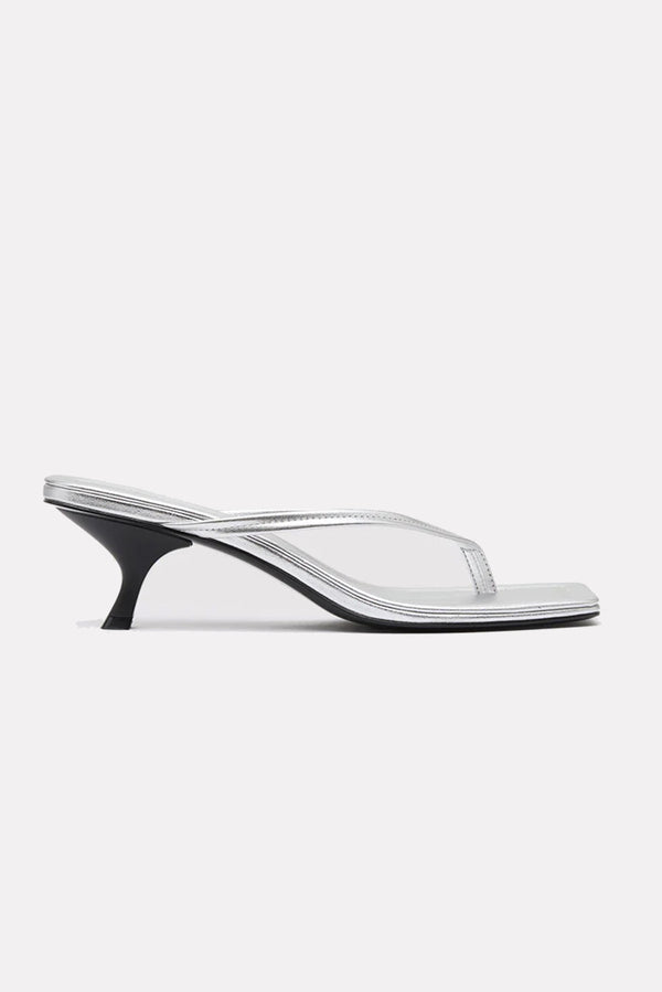 ST. Agni Thong Detail Heel - Silver