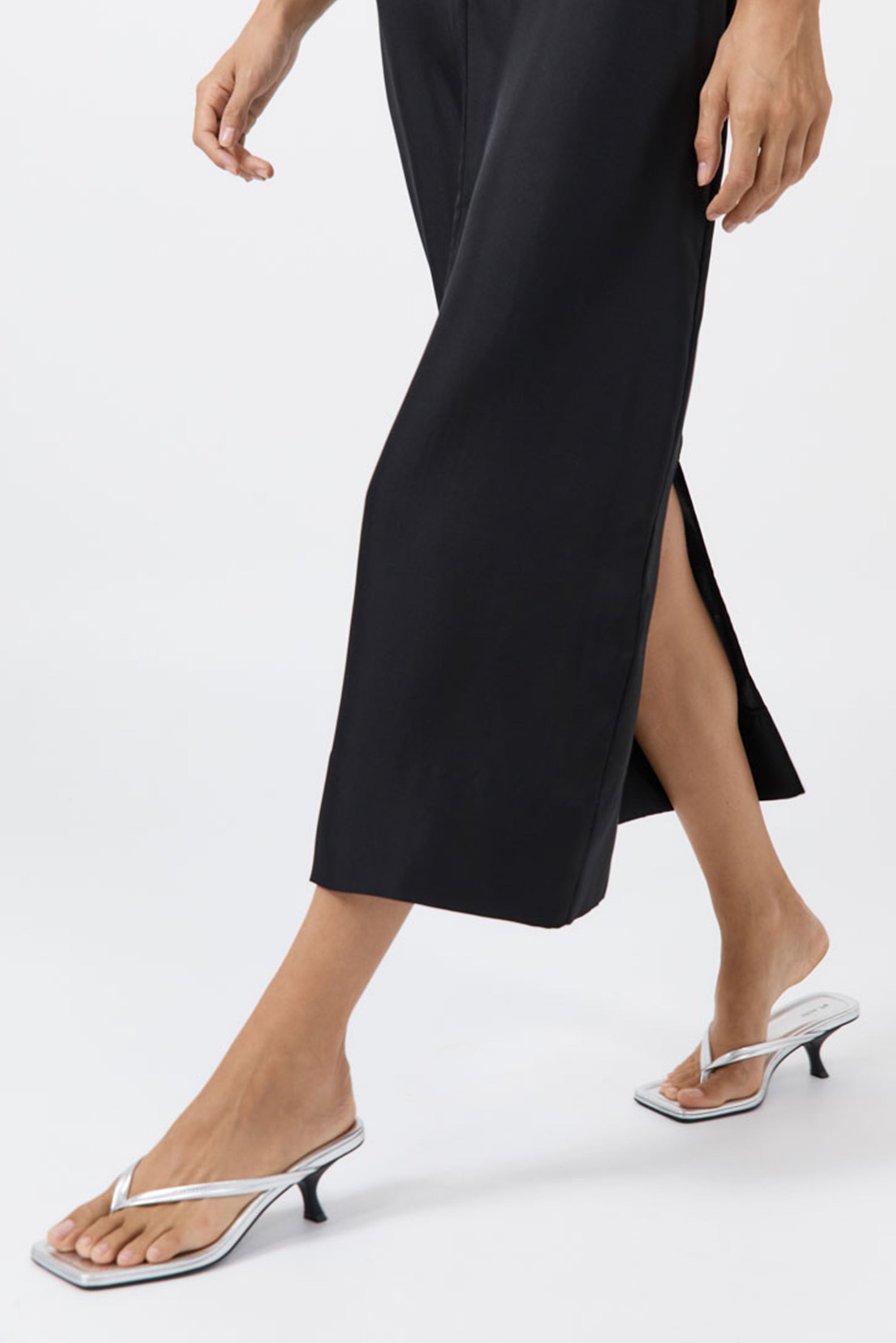 ST. Agni Thong Detail Heel - Silver