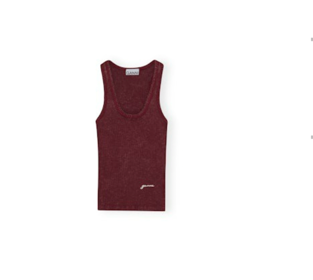 Heavy Rib Jersey Tank Top - Port Royale