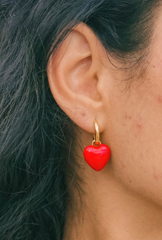 GOLD SISTER Hot Pop Earring - Red