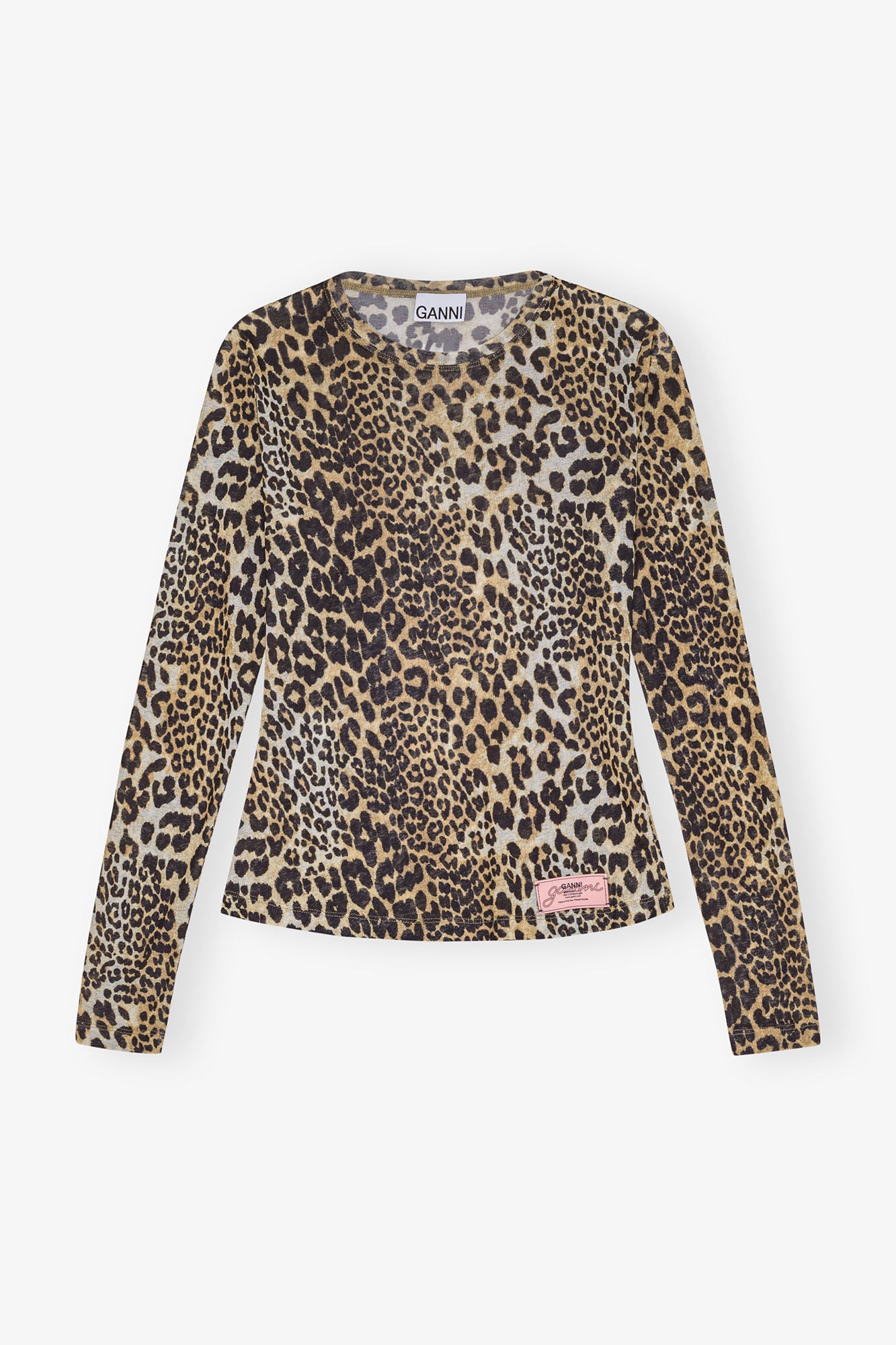 leopard mesh long sleeve
