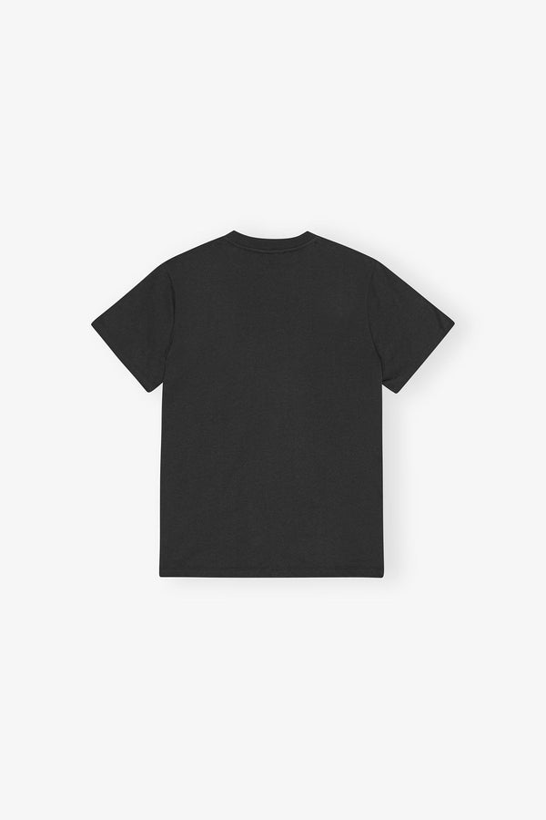 GANNI Basic Jersey Green Cherry Relaxed T Shirt - Phantom