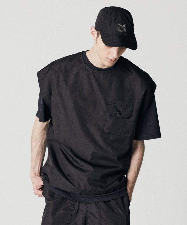 TAION Non Down Military Half Sleeve - Black