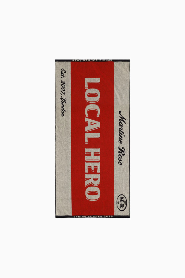 MARTINE ROSE Local Hero Beach Towel