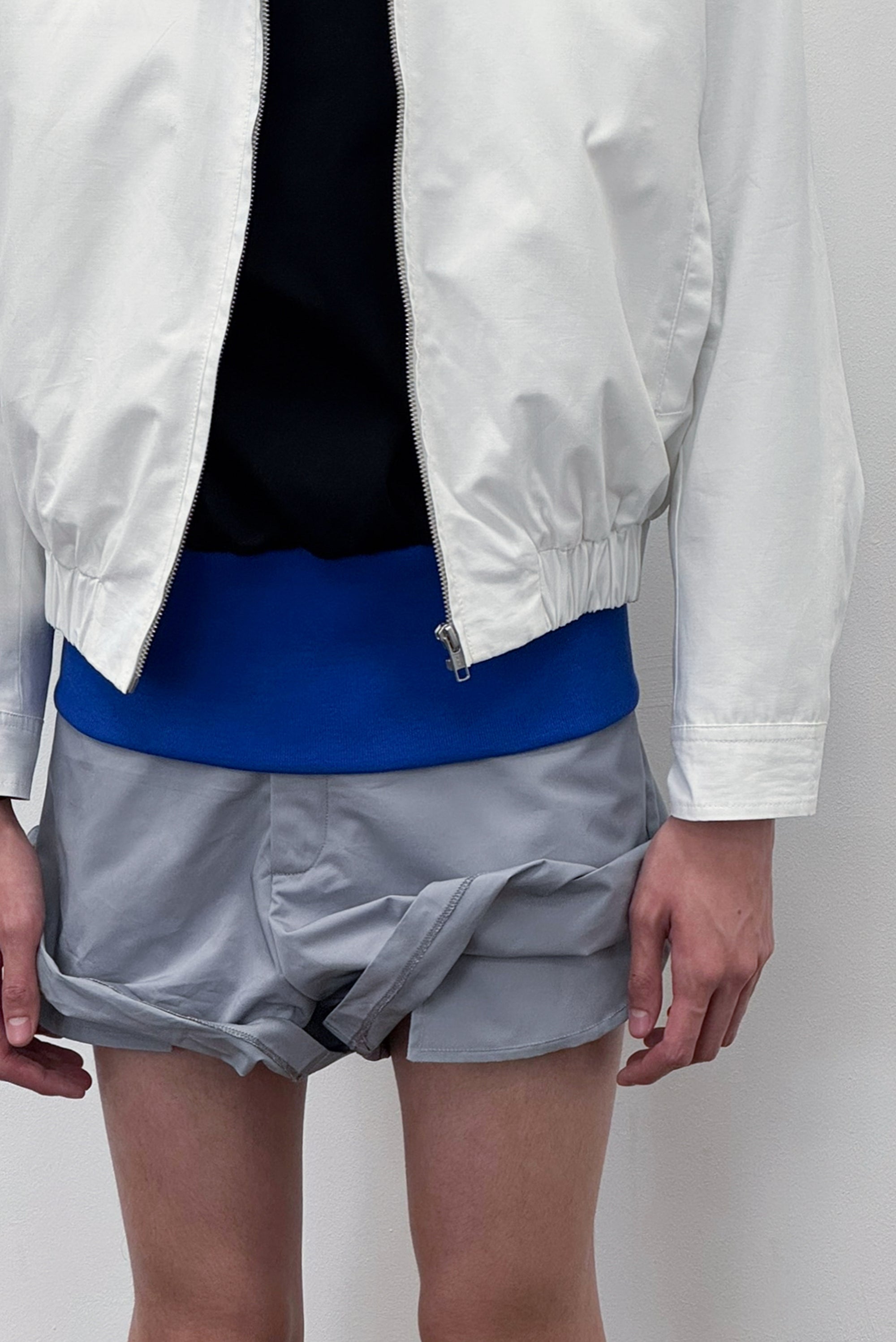 Straight Zip-Up Jacket - White