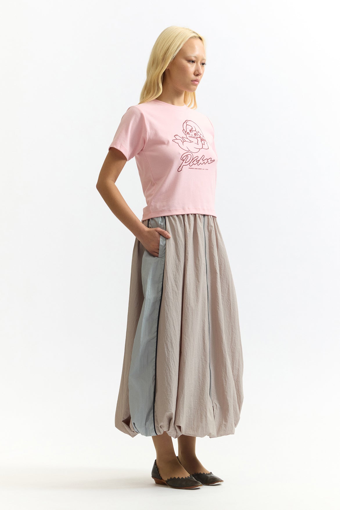 Flutes Of Pan Shrunk Tee - Pink Blush