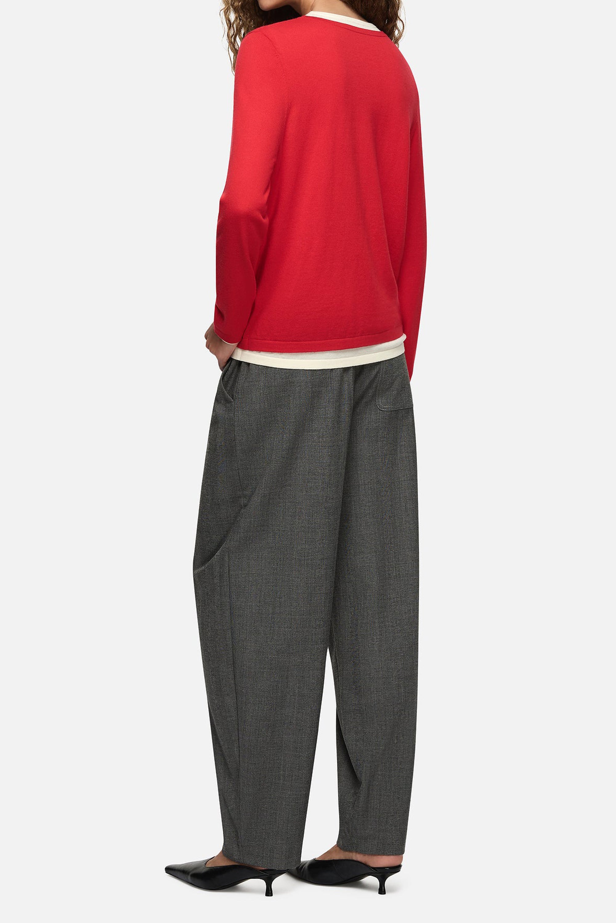 Amber Layered Sweater - Red