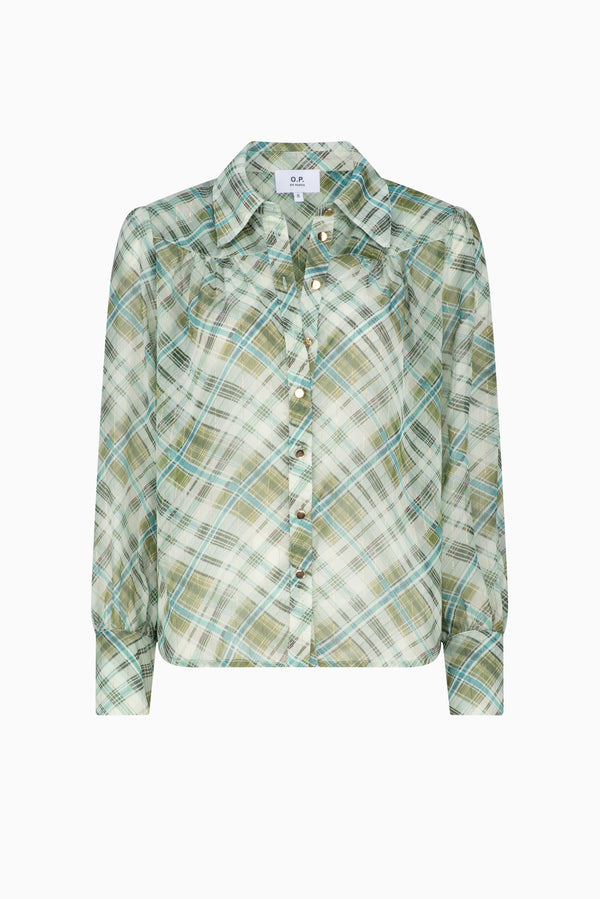 Amore Shirt - Green Check