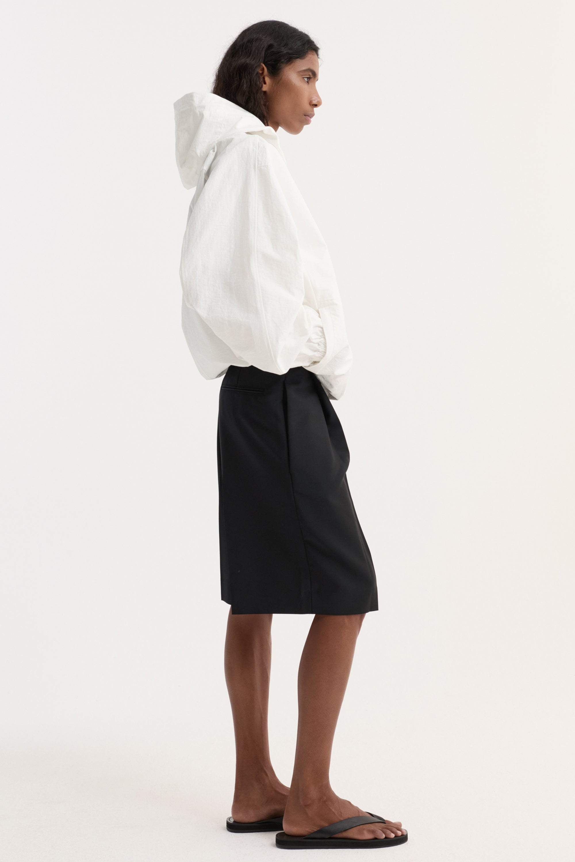 Textured Cotton-Blend Anorak - Optic White