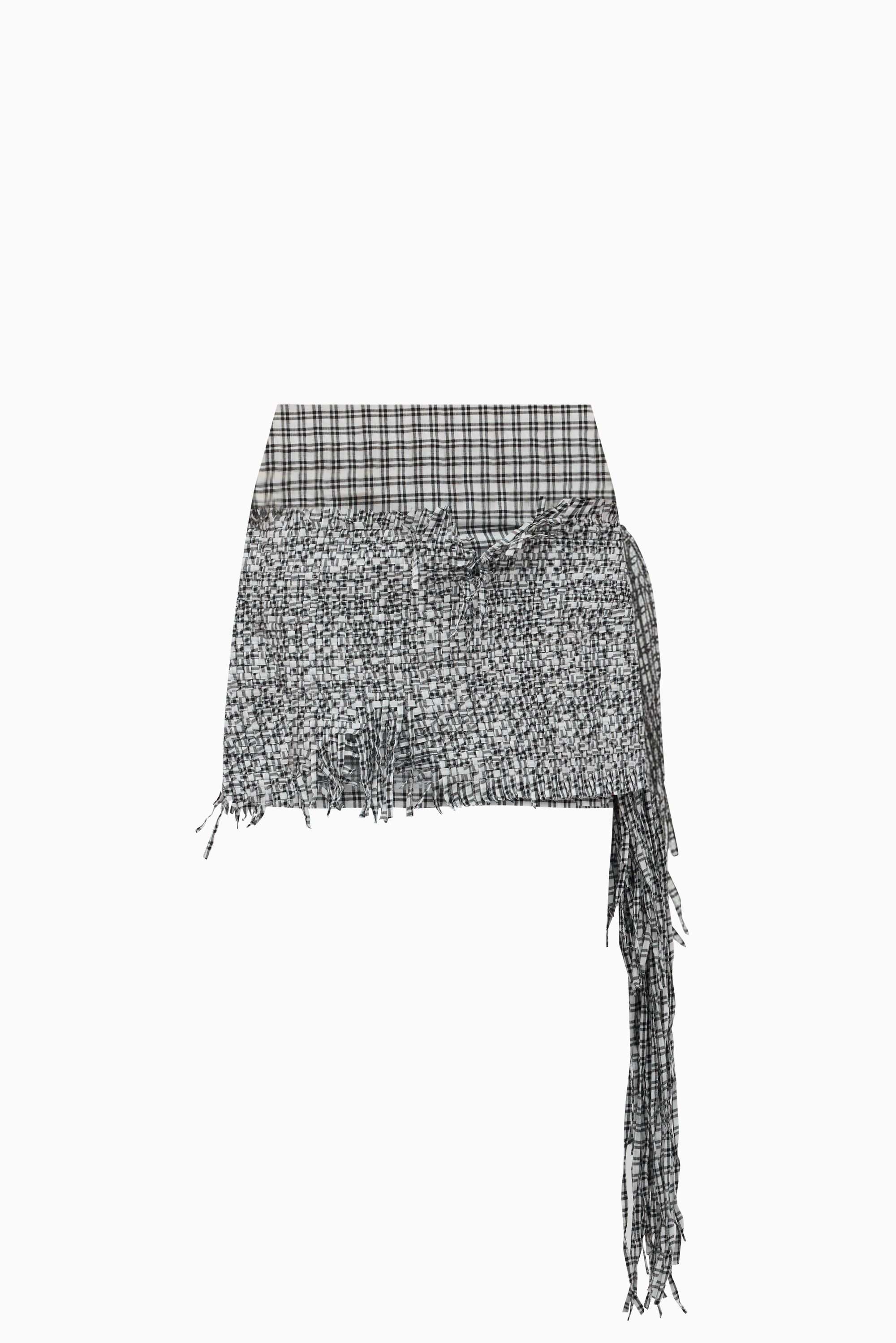 Corrine Mini Skirt - Black/White Check