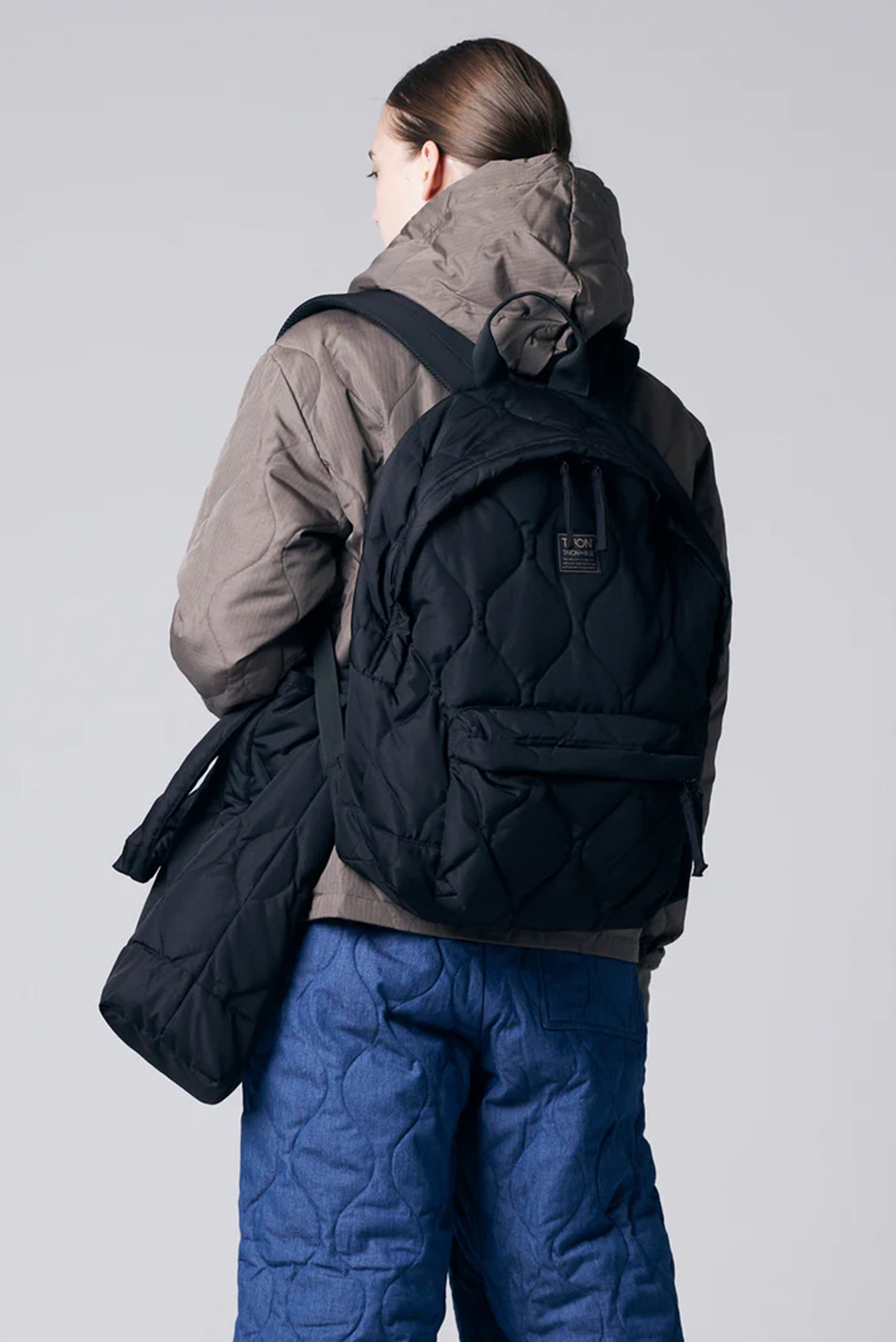 Military Down Backpack - Black