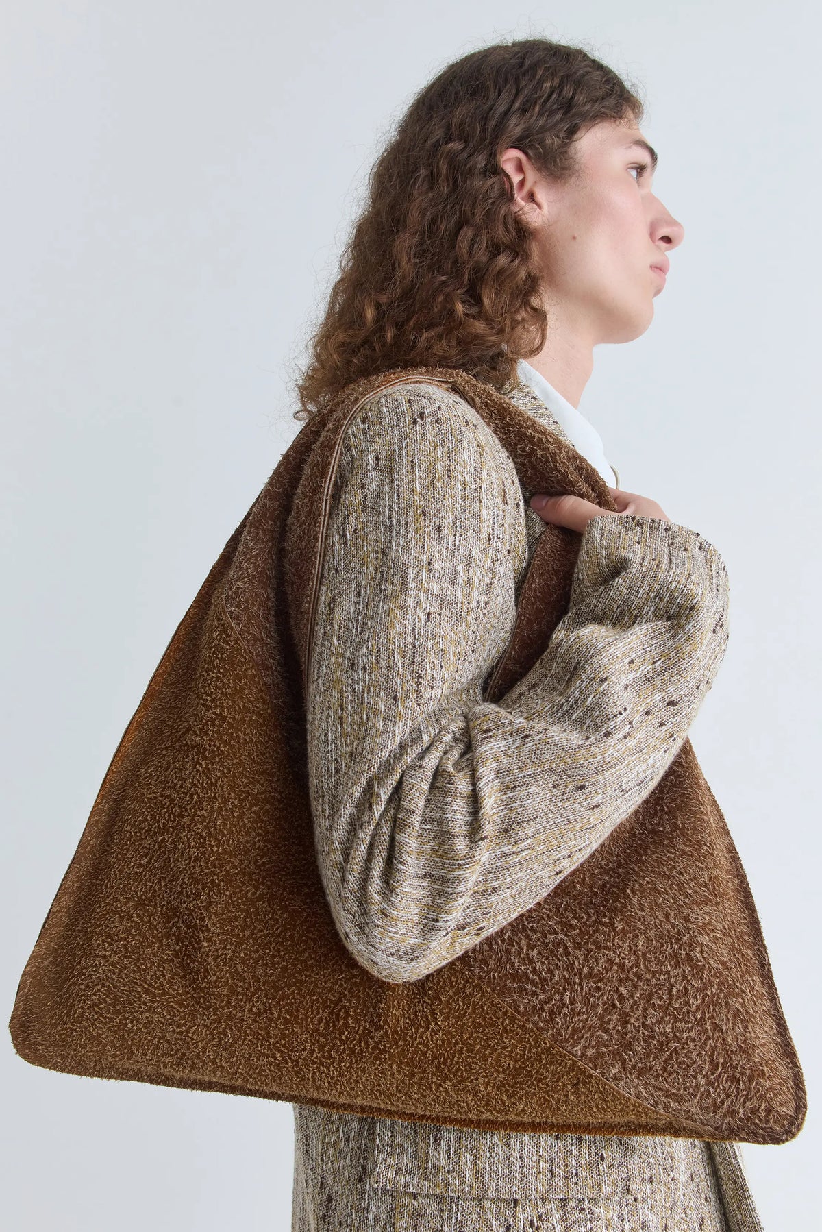 Dana Bag - Patchwork Hairy Suede