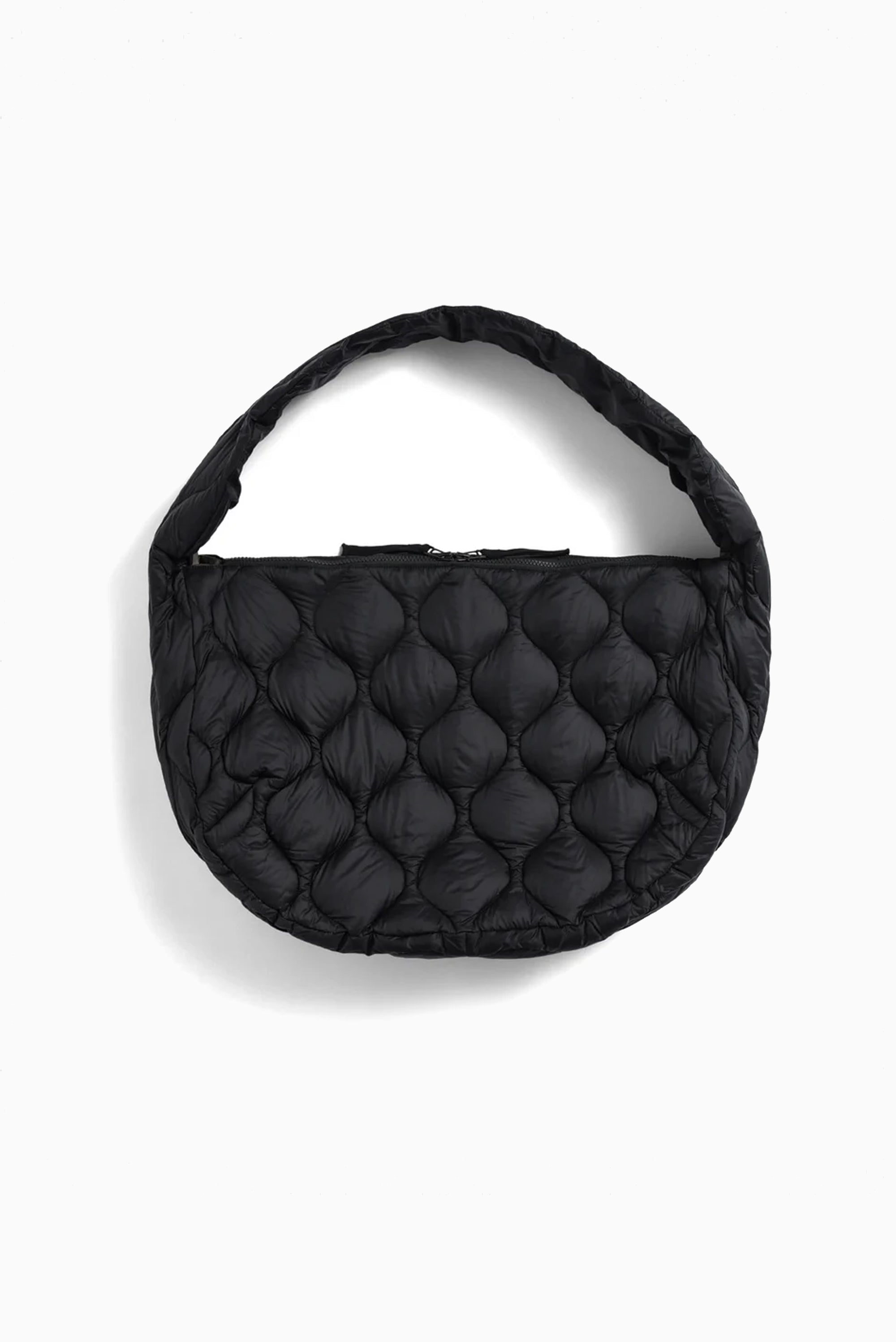 Military Banana Shoulder Down Bag Large - Black