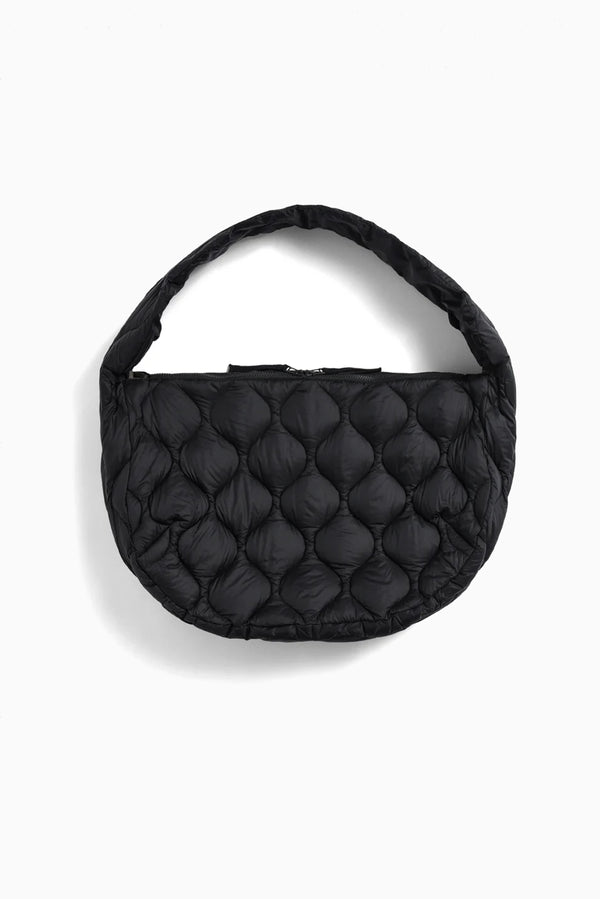 Military Banana Shoulder Down Bag Large - Black