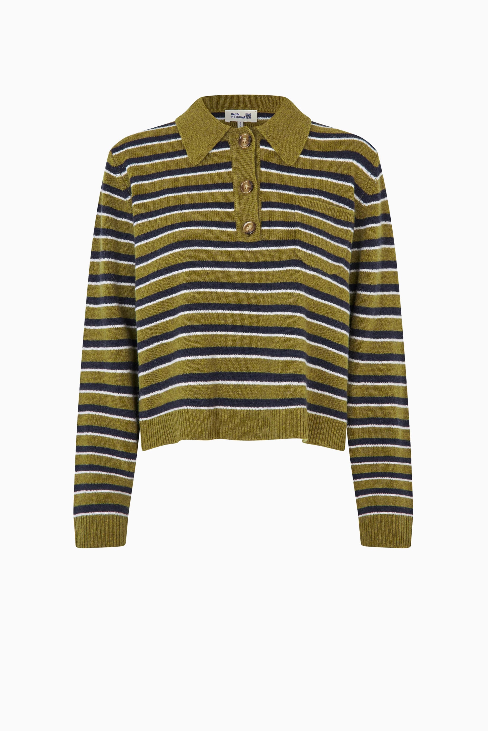 BAUM Cori Knit - Ivy Green Stripe