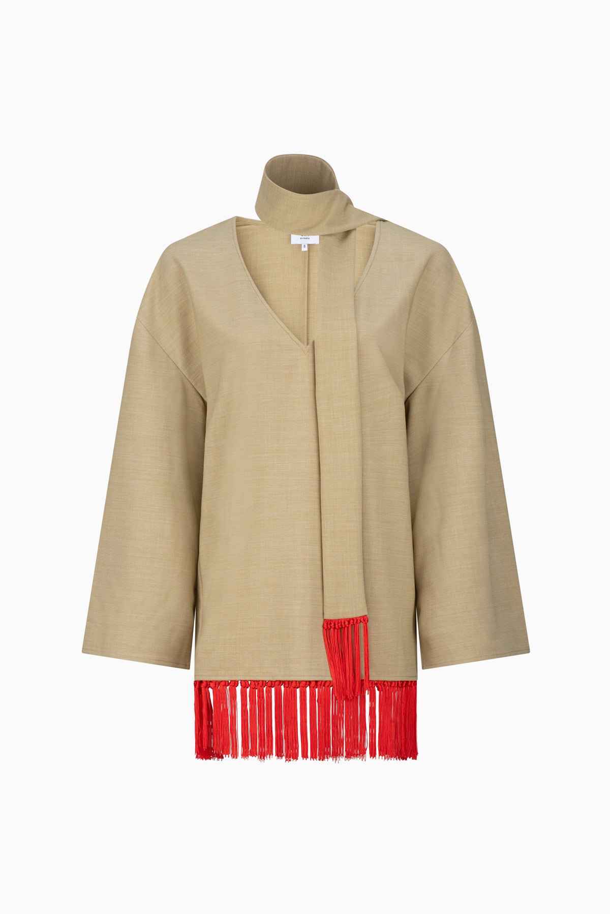 Bebida Mini Dress - Sage Green w/ Red