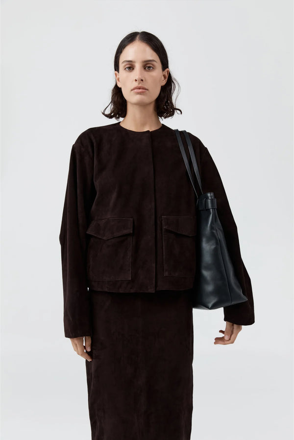 Belt Detail Tote - Black