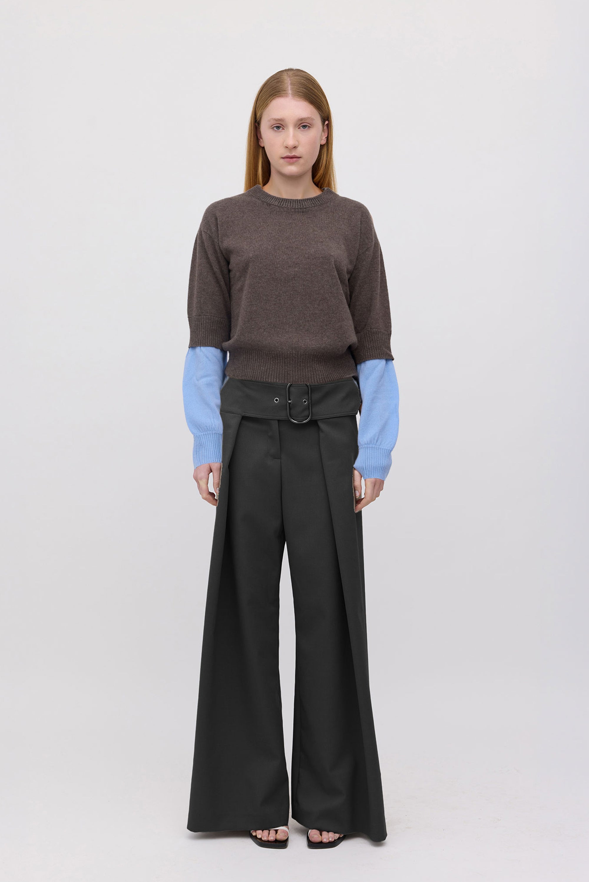 Wide Belt Utility Trouser - Black