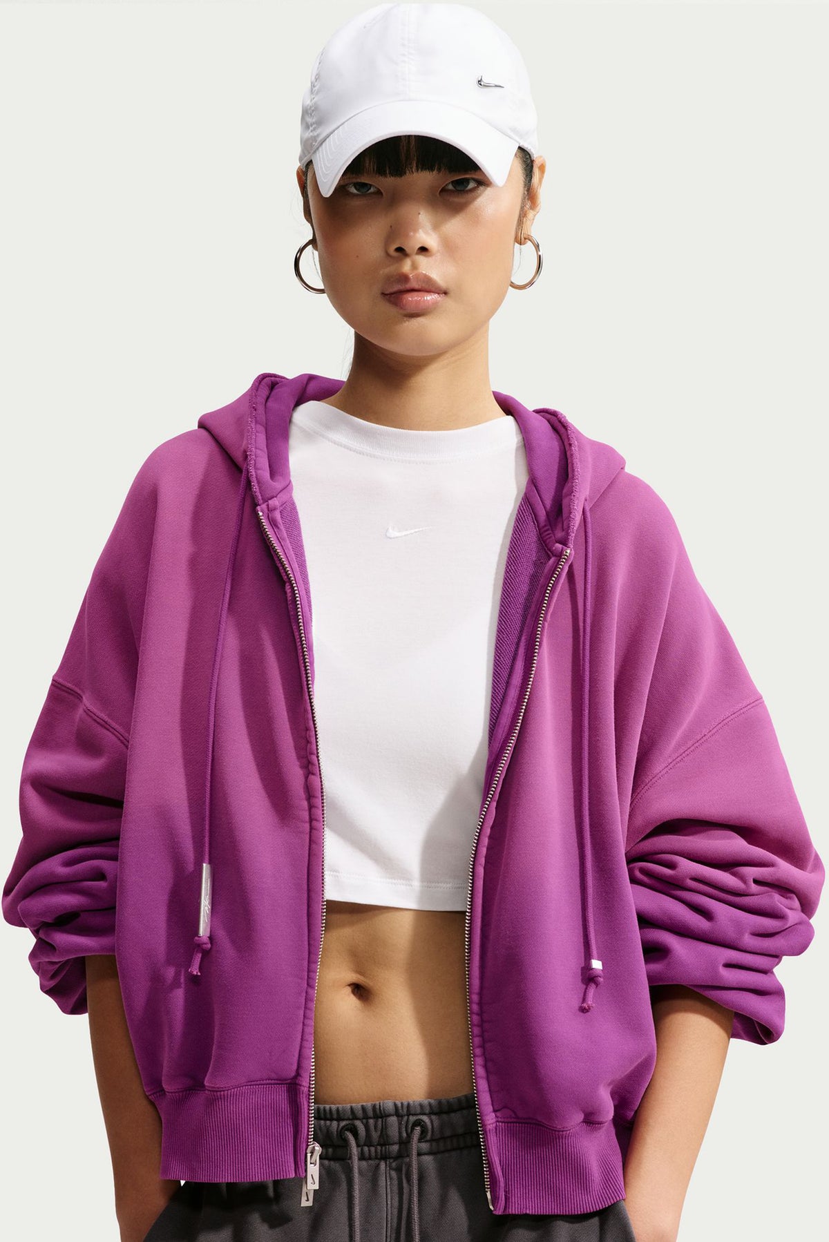 NRG NK Studio Fleece Hoodie - Bold Berry