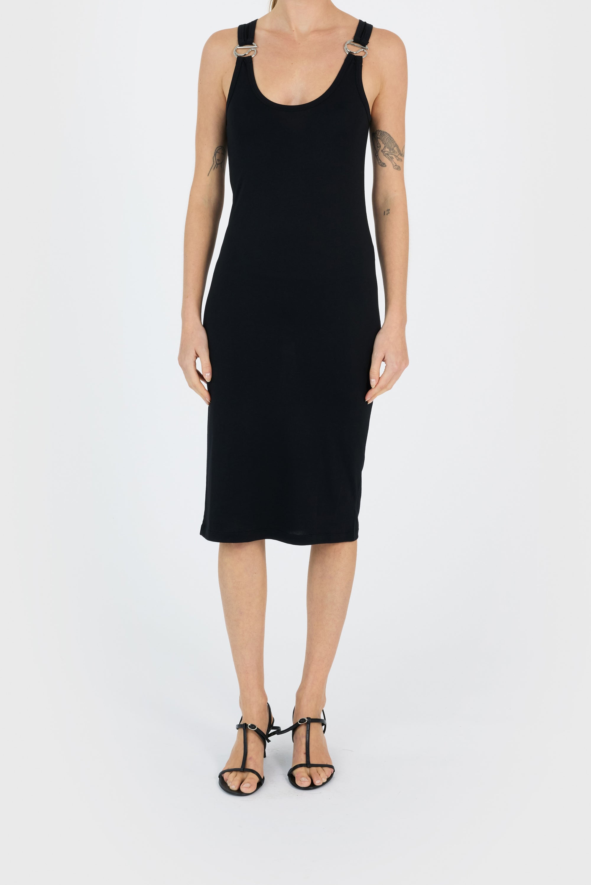C-Logo Tank Dress - Black