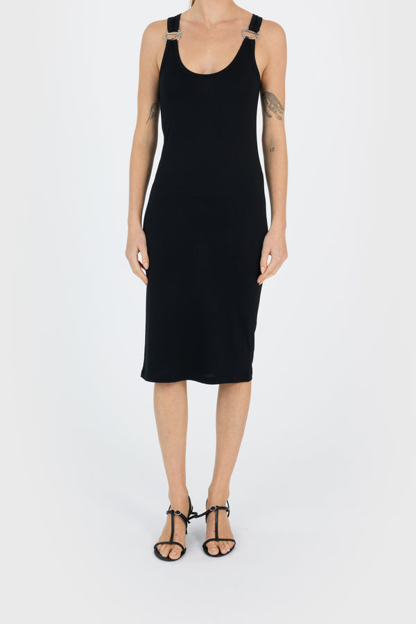 C-Logo Tank Dress - Black