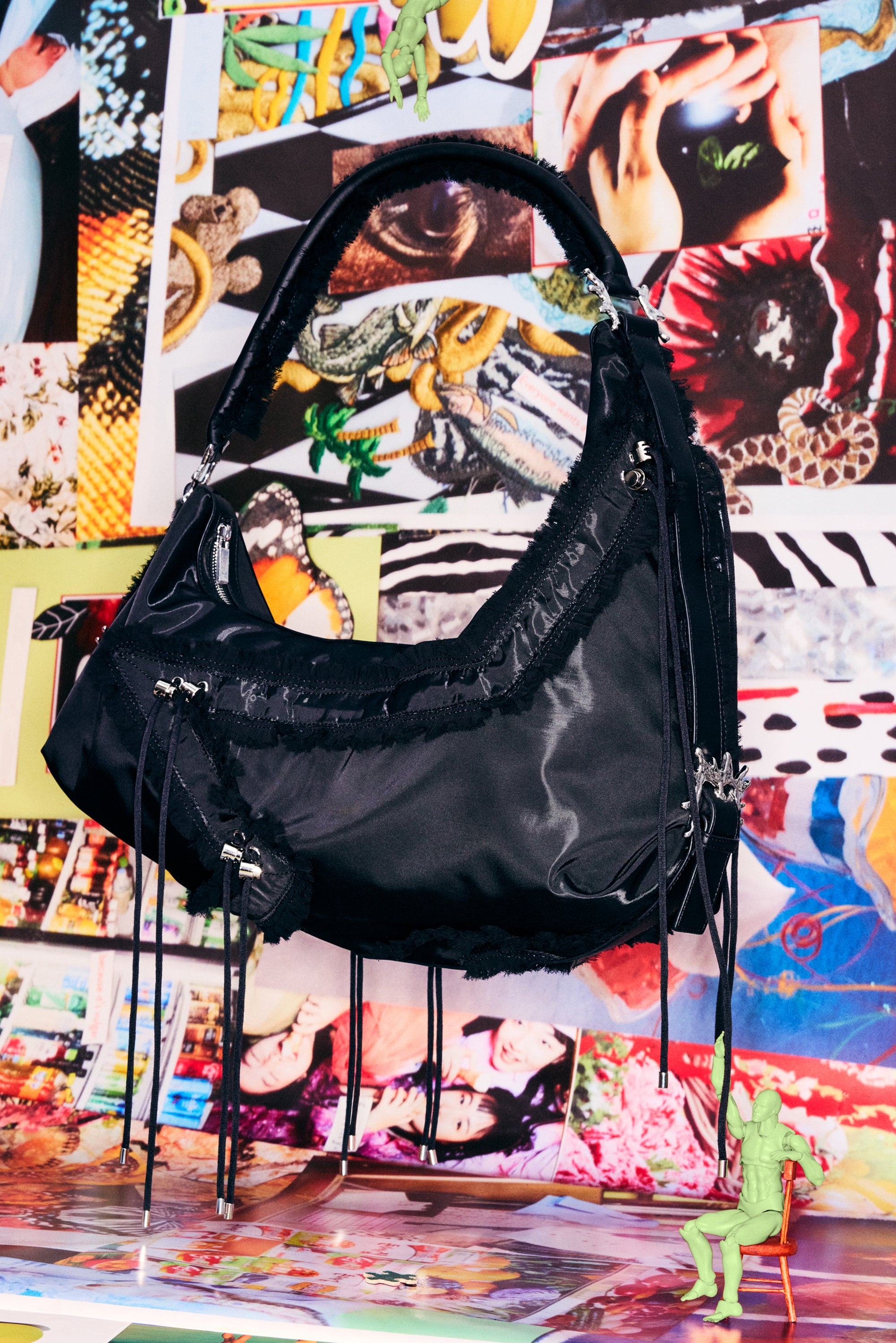 Collina Strada x Stand Oil Star Mushy Bag - Black