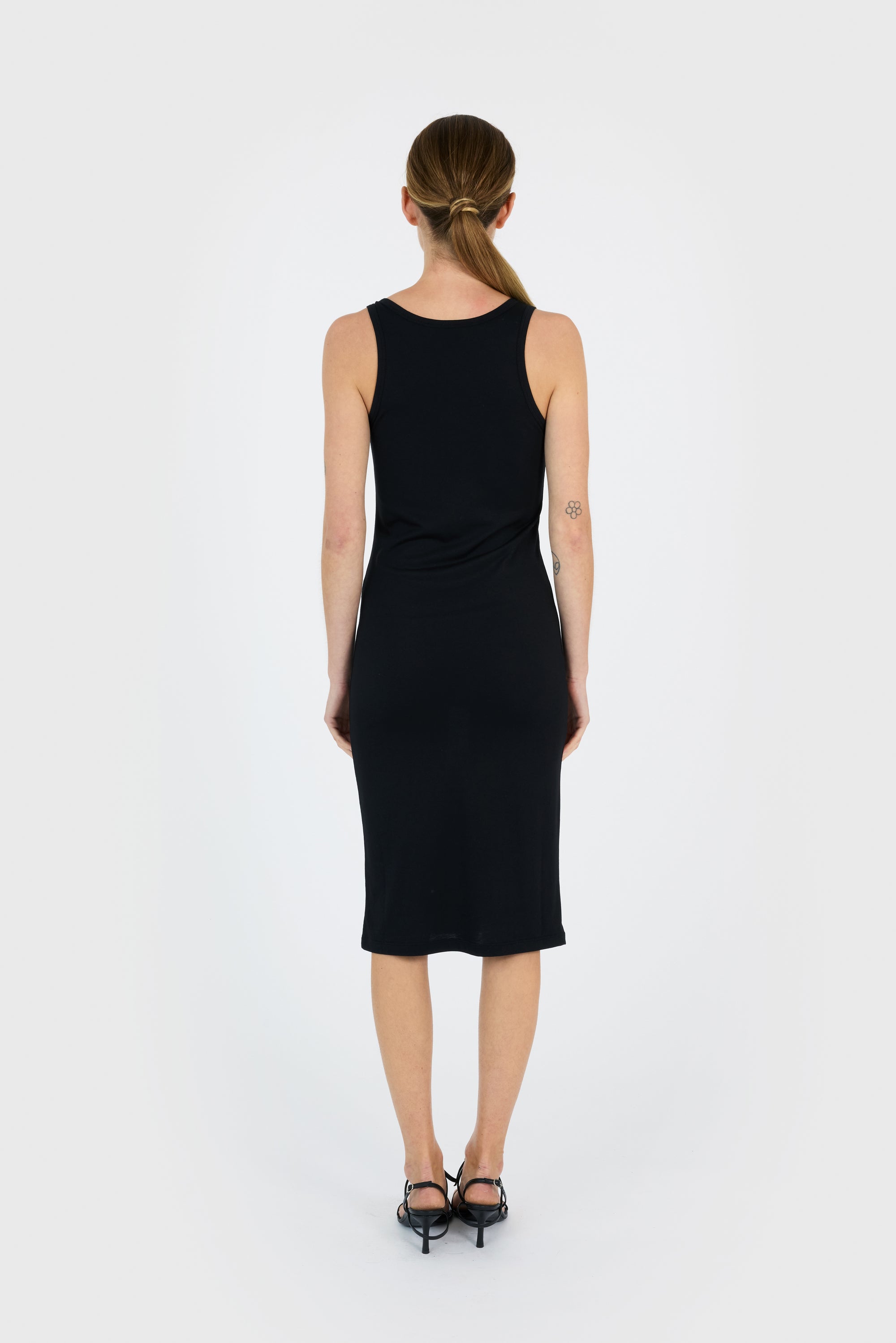 C-Logo Tank Dress - Black