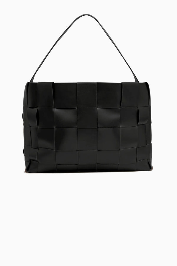 Woven Large Tote - Black