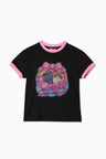 Puss Puss Baby Tee - Black