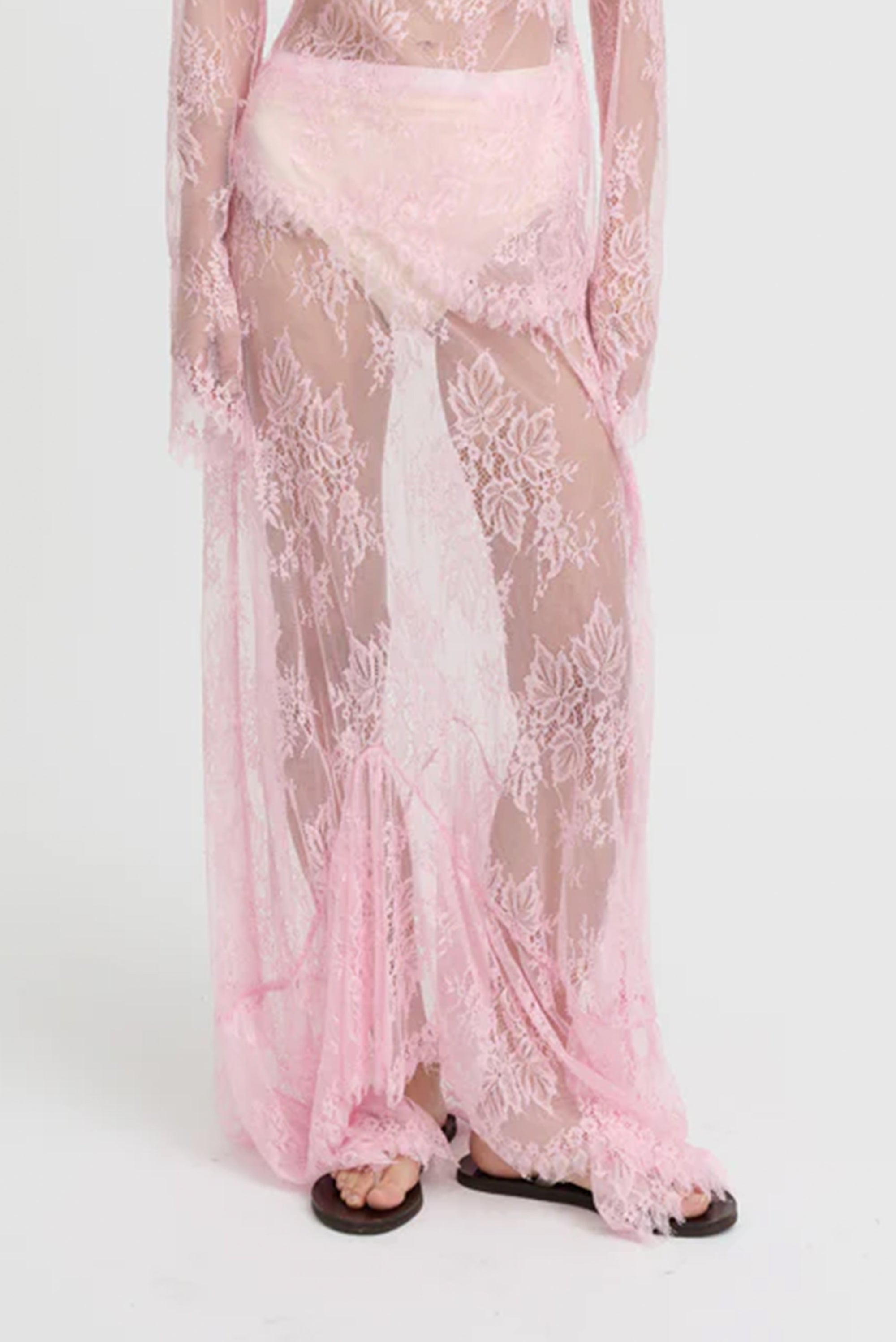 BLANCA Veda Lace Skirt - Pink