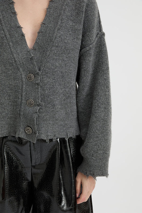 BLANCA Pepa Cardigan - Charcoal