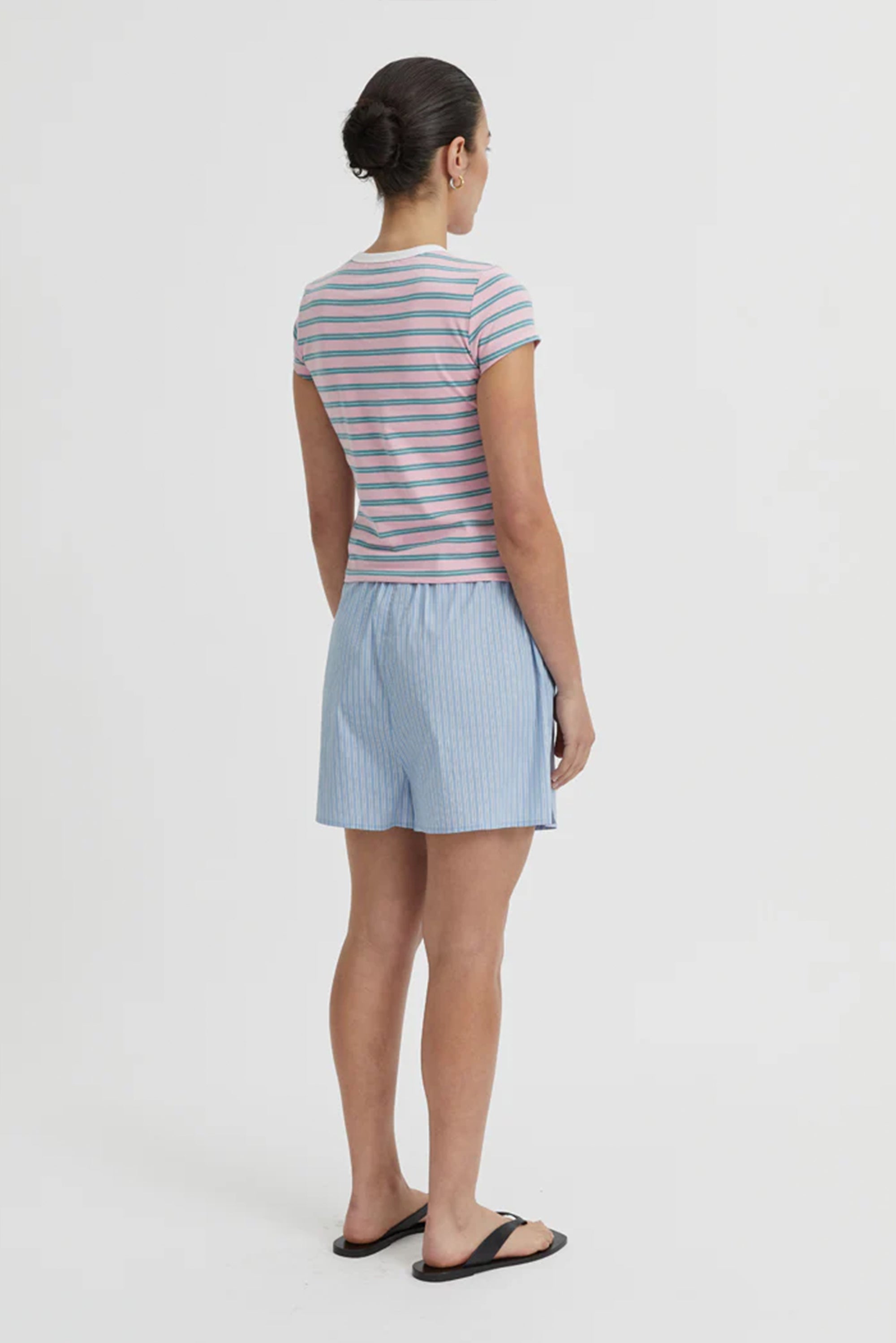 BLANCA Kendra Tee - Pink Stripe