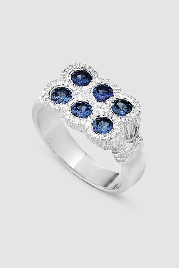 BLEUE BURNHAM Flowers Grow Together Ring - Blue