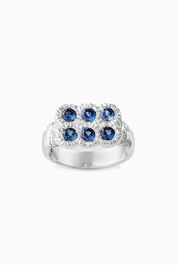 Flowers Grow Together Ring - Blue