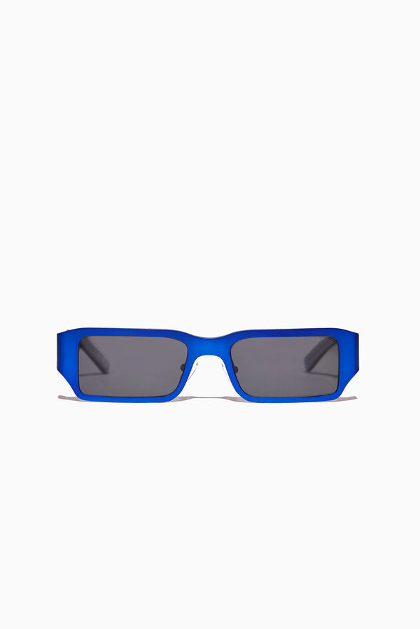 Pollux - Chrome Blue Stainless Steel + Black Nylon Lens