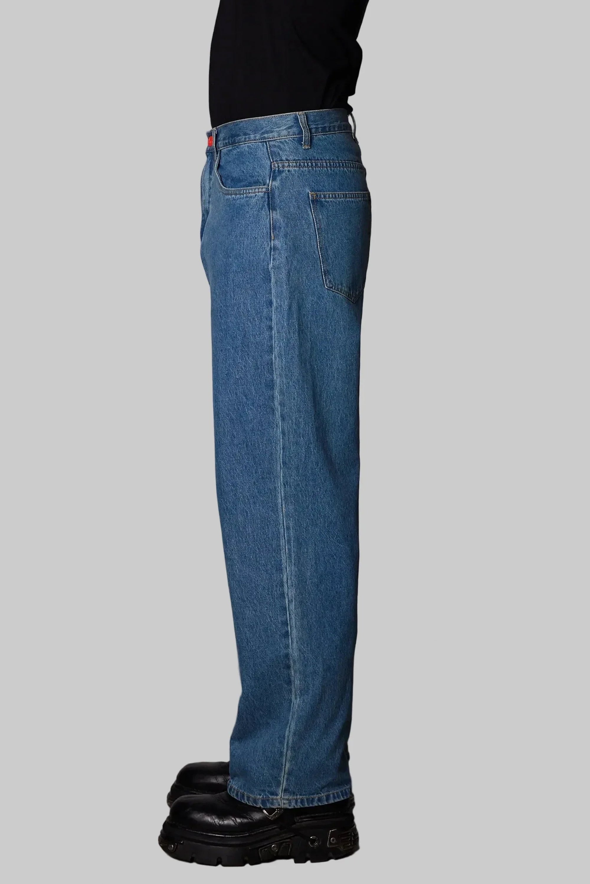 Super Loose - Medium Blue/Tobacco Stitching