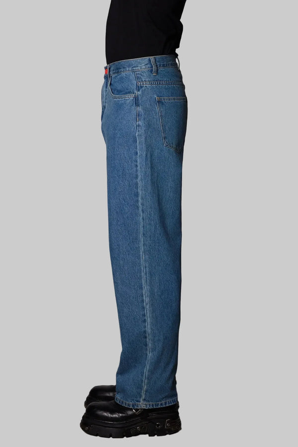 Super Loose - Medium Blue/Tobacco Stitching