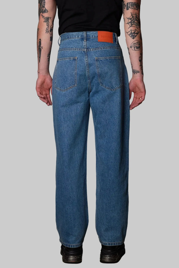 Super Loose - Medium Blue/Tobacco Stitching