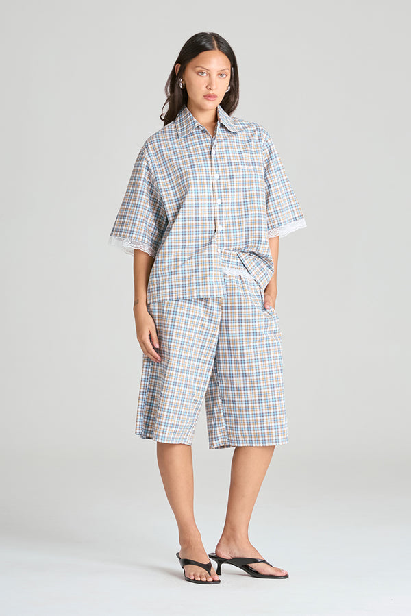 Curator Shirt - Blue Check