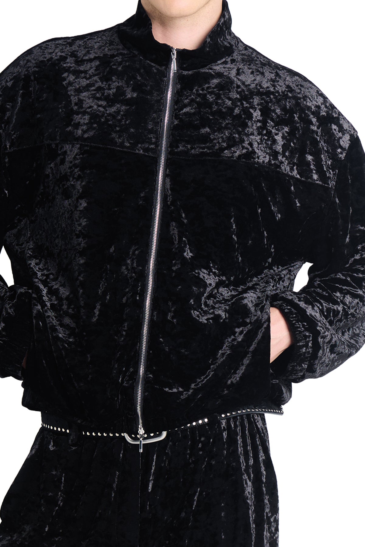 Venom Velvet Jacket - Black