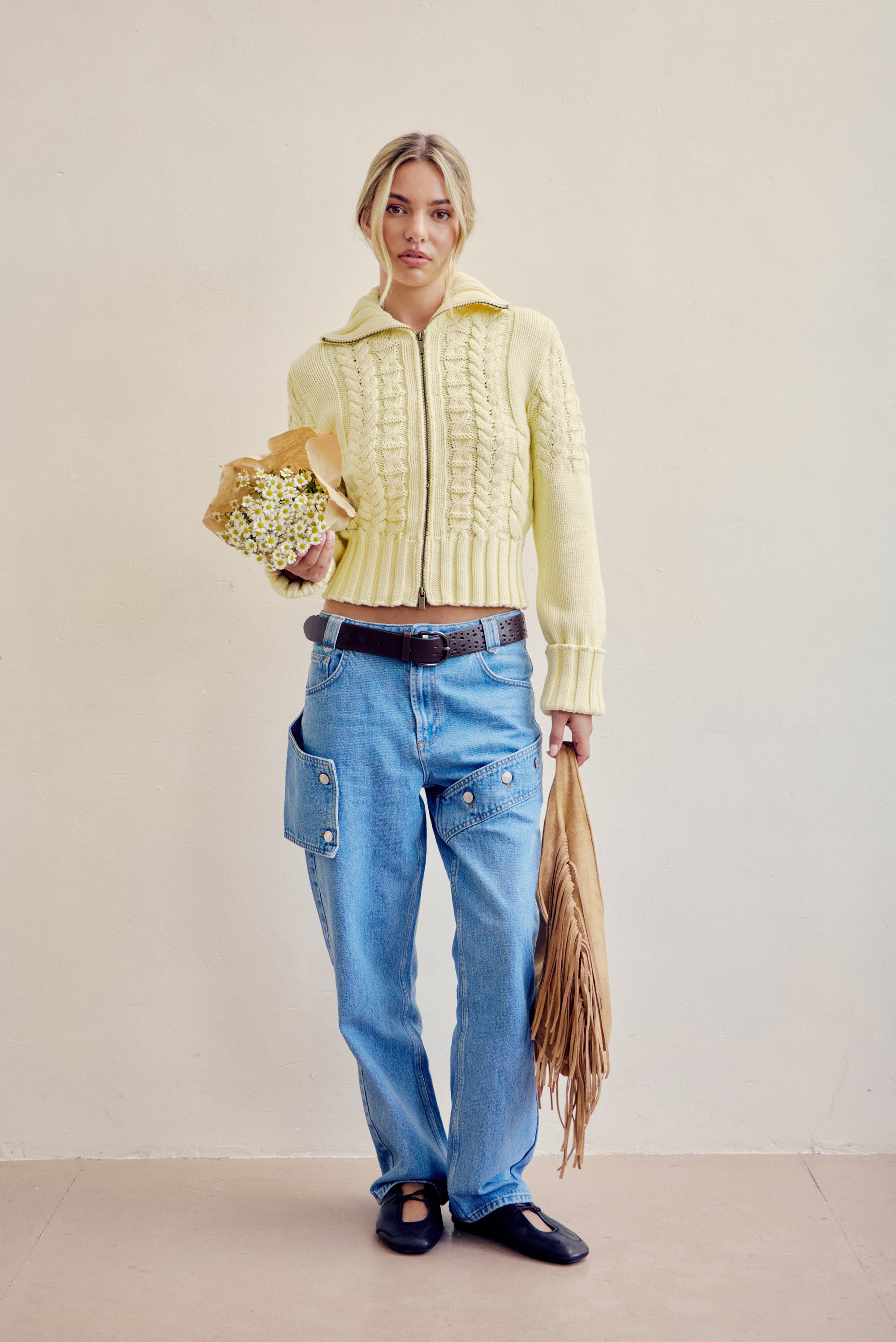 Rolled Cuff Peggy - Butter