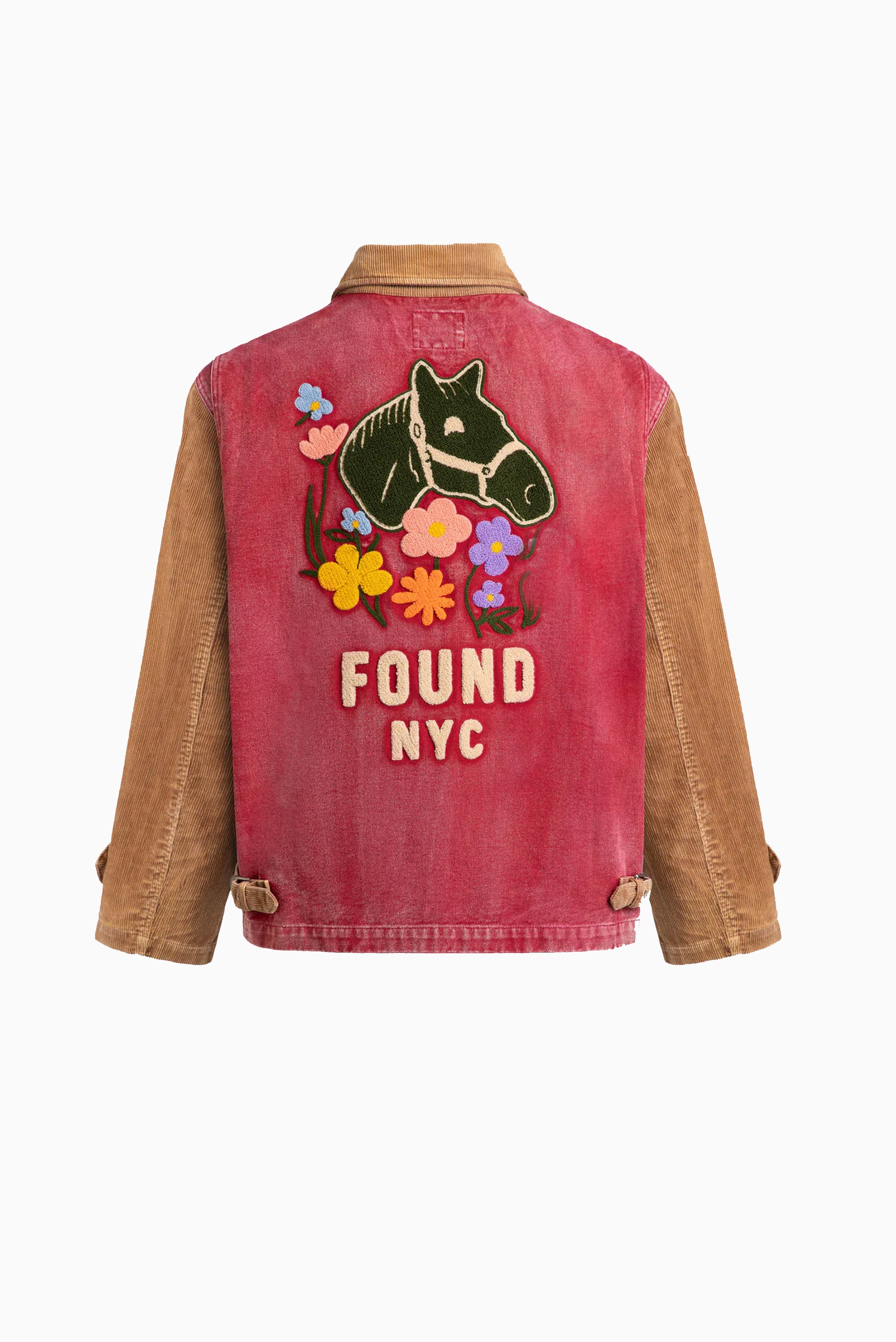 Canvas Corduroy Field Jacket - Red/Brown