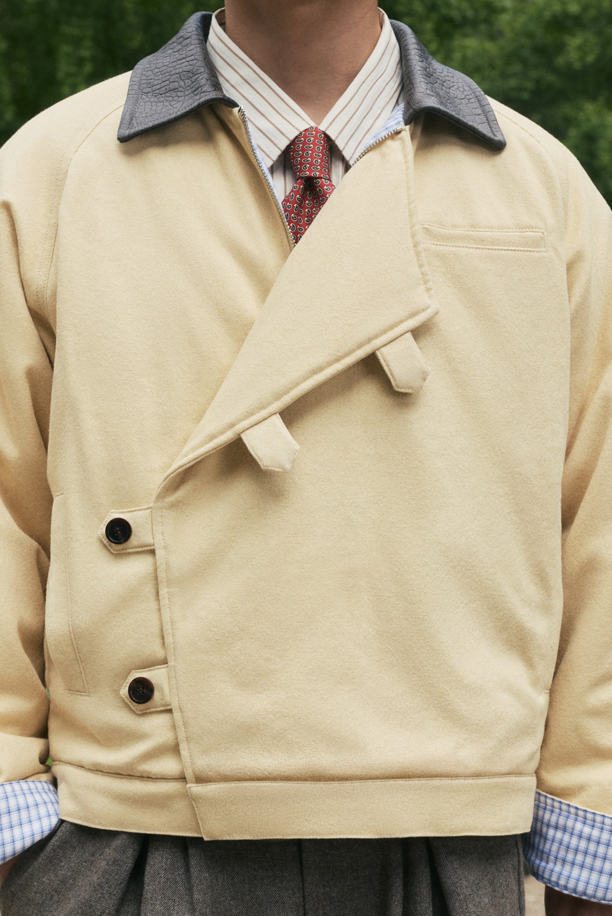15oz Beige Canvas Workwear Jacket - Beige