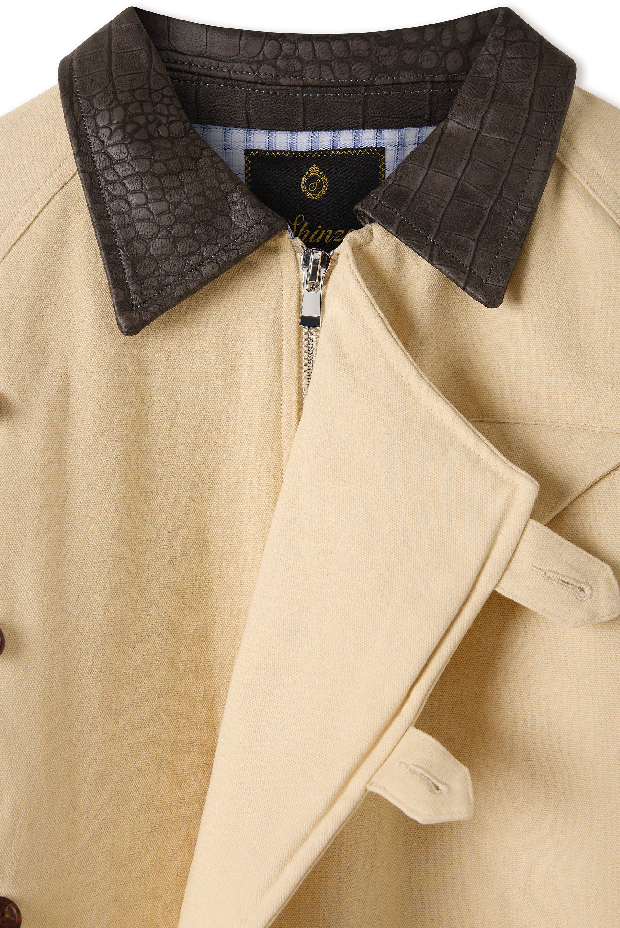 15oz Beige Canvas Workwear Jacket - Beige