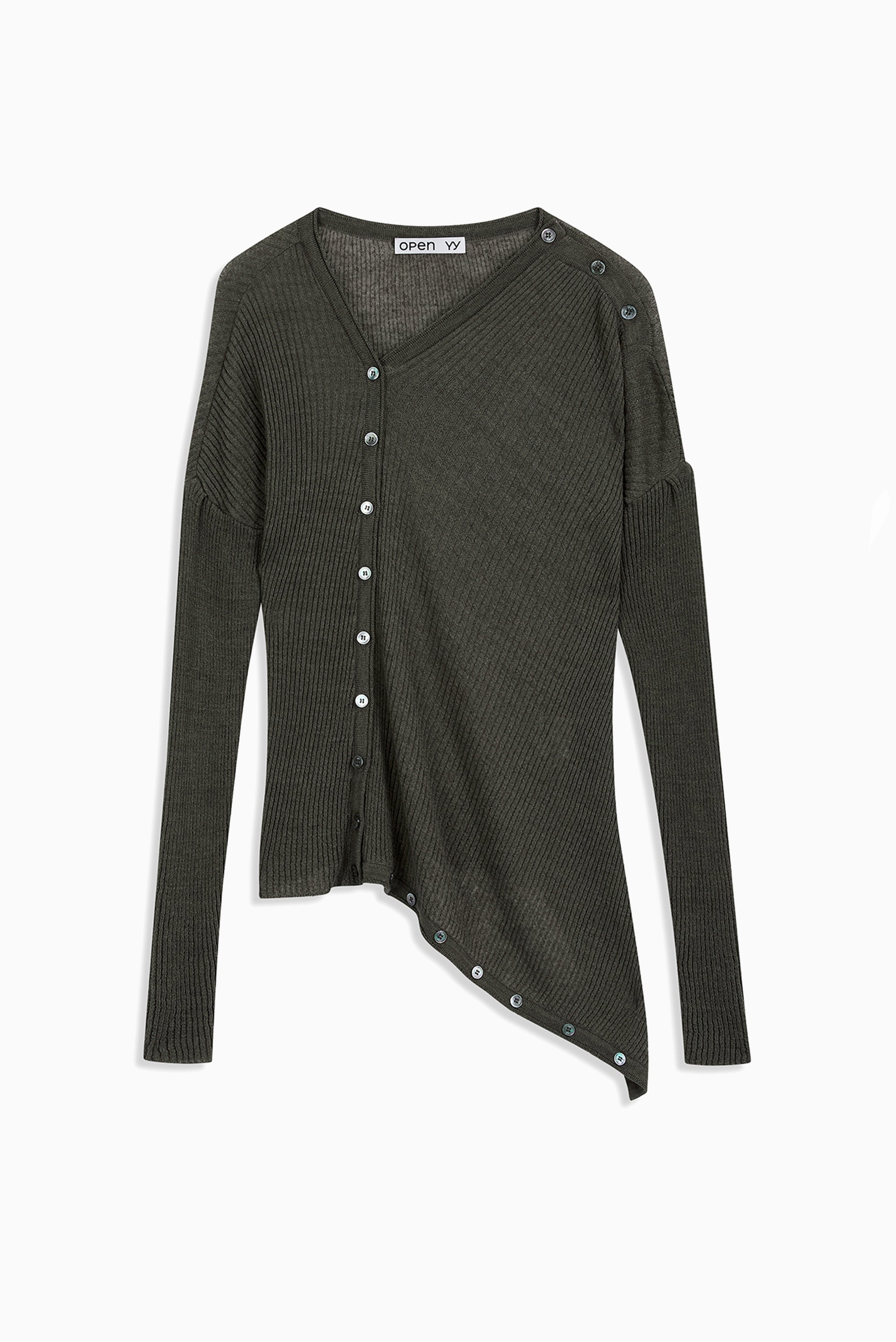 Convertible Drape Cardigan - Green