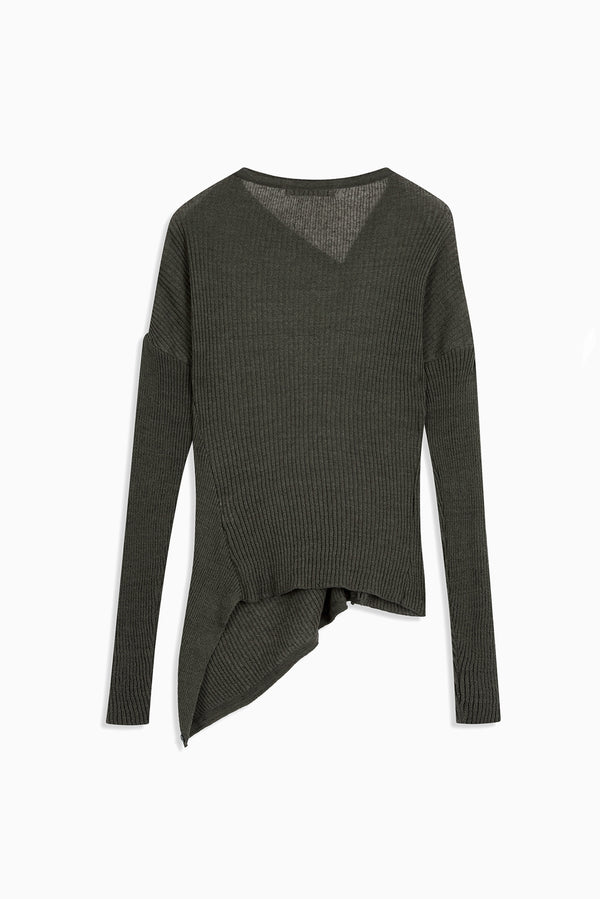 Convertible Drape Cardigan - Green
