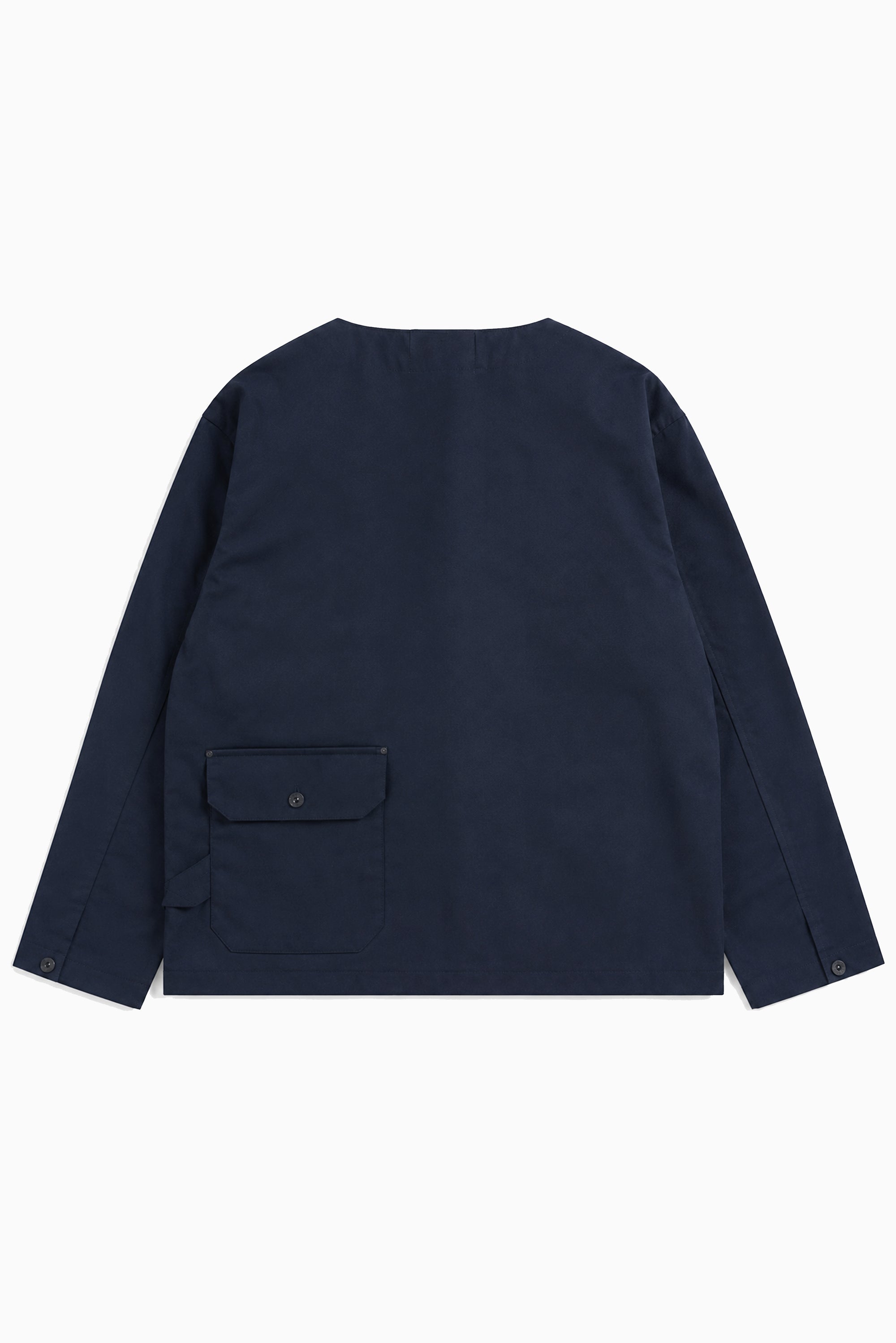 Non-Down Work Button Cardigan - Dark Navy